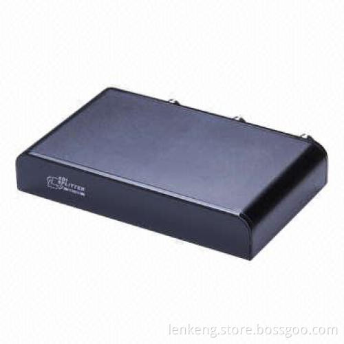 2 ports SDI splitter, supports SD-SDI, HD-SDI and 3G-SDI video format